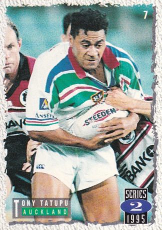 1995 Dynamic Series 2 Common Card - Base 007 Tony Tatupu Auckland Warriors