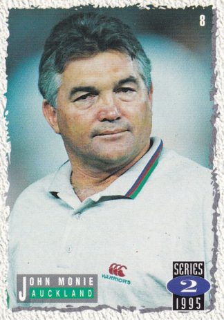 1995 Dynamic Series 2 Common Card - Base 008 John Monie Auckland Warriors