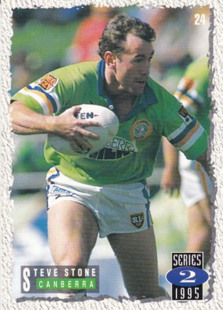 1995 Dynamic Series 2 Common Card - Base 024 Steve Stone Canberra Raiders