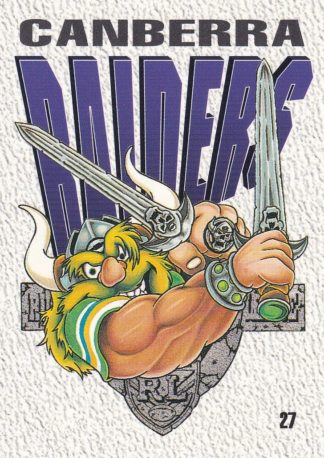 1995 Dynamic Series 2 Common Card - Base 027 Canberra Raiders Logo