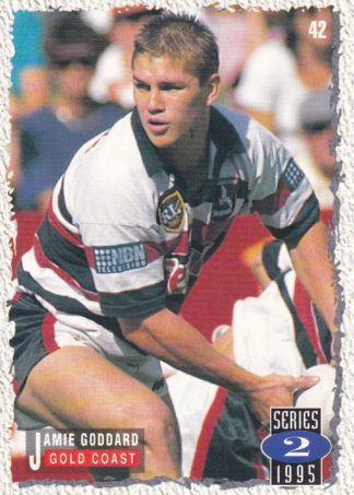 1995 Dynamic Series 2 Common Card - Base 042 Jamie Goddard Gold Coast Seagulls