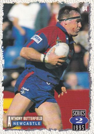 1995 Dynamic Series 2 Common Card - Base 064 Anthony Butterfield Newcastle Knights