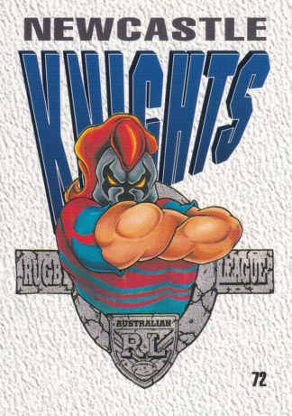 1995 Dynamic Series 2 Common Card - Base 072 Newcastle Knights Logo