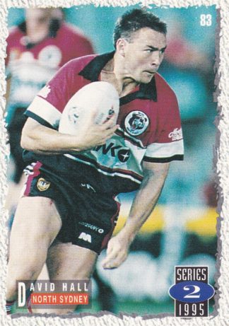 1995 Dynamic Series 2 Common Card - Base 083 David Hall North Sydney Bears
