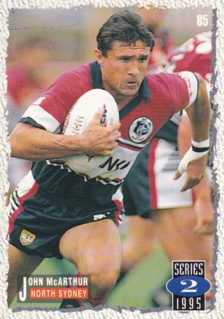 1995 Dynamic Series 2 Common Card - Base 085 John McArthur North Sydney Bears
