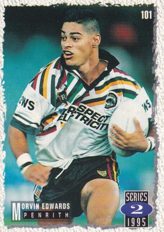 1995 Dynamic Series 2 Common Card - Base 101 Morvin Edwards Penrith Panthers