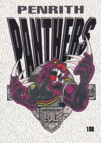 1995 Dynamic Series 2 Common Card - Base 108 Penrith Panthers Logo
