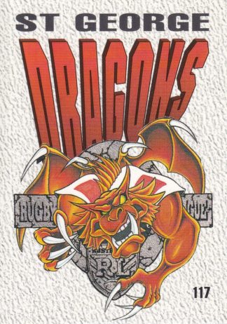 1995 Dynamic Series 2 Common Card - Base 117 St George Dragons Logo