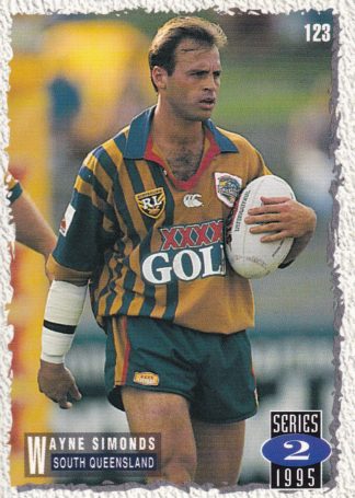 1995 Dynamic Series 2 Common Card - Base 123 Wayne Simonds South Qld Crushers