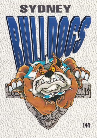 1995 Dynamic Series 2 Common Card - Base 144 Sydney Bulldogs Logo