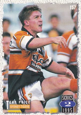 1995 Dynamic Series 2 Common Card - Base 157 Tony Price Sydney Tigers