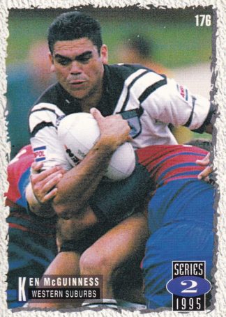 1995 Dynamic Series 2 Common Card - Base 176 Ken McGuinness Western Suburbs Magpies