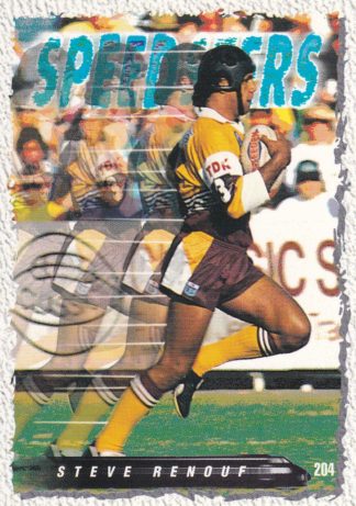 1995 Dynamic Series 2 Common Card - Base 204 Steve Renouf Brisbane Broncos