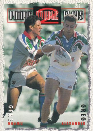 1995 Dynamic Series 2 Common Card - Base 216 Ngamu & Alexander Auckland Warriors