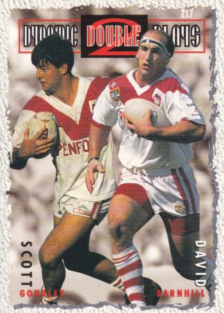 1995 Dynamic Series 2 Common Card - Base 217 Gourley & Barnhill St George Dragons