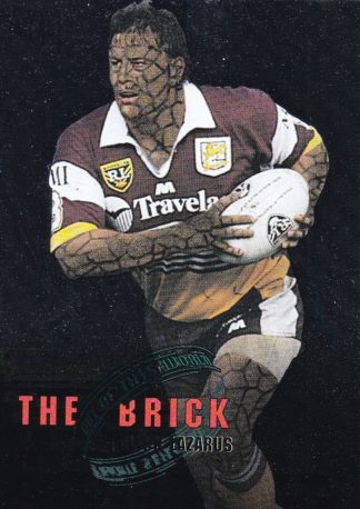 1995 Dynamic Series 3 Out Of This World - W4 Glenn Lazarus Brisbane Broncos