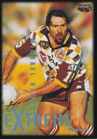 1995 Dynamic Series 3 Common Card - Base 006 Michael Hancock Brisbane Broncos