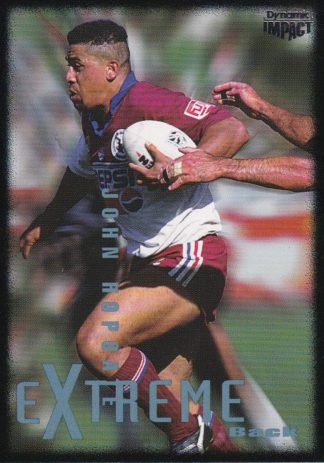 1995 Dynamic Series 3 Common Card - Base 021 John Hopoate Manly Sea Eagles