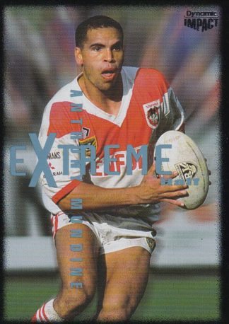 1995 Dynamic Series 3 Common Card - Base 038 Anthony Mundine St George Dragons