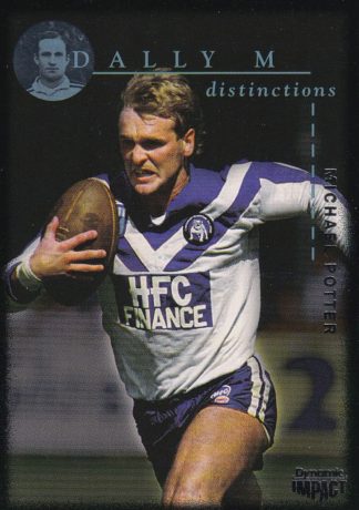 1995 Dynamic Series 3 Common Card - Base 065 Michael Potter Canterbury Bulldogs
