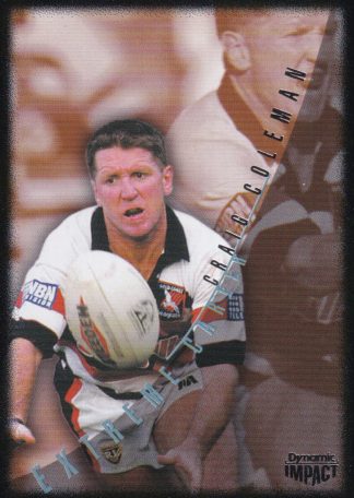 1995 Dynamic Series 3 Common Card - Base 074 Craig Coleman Gold Coast Seagulls