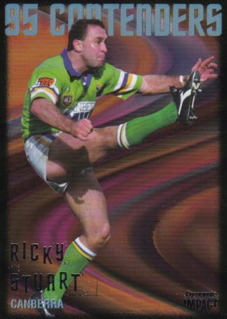 1995 Dynamic Series 3 Common Card - Base 083 Ricky Stuart Canberra Raiders