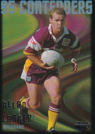 1995 Dynamic Series 3 Common Card - Base 085 Allan Langer Brisbane Broncos