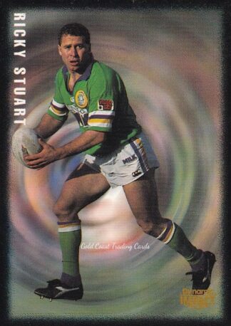 1995 Dynamic Pizza Hut Card - 1 Ricky Stuart Canberra Raiders