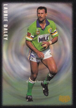 1995 Dynamic Pizza Hut Card - 2 Laurie Daley Canberra Raiders