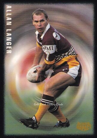 1995 Dynamic Pizza Hut Card - 3 Allan Langer Brisbane Broncos