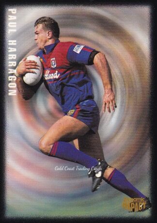 1995 Dynamic Pizza Hut Card - 4 Paul Harragon Newcastle Knights
