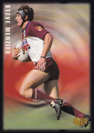 1995 Dynamic Pizza Hut Card - 7 Steve Menzies Manly Sea-Eagles