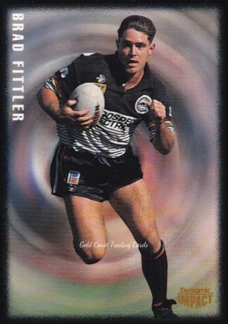 1995 Dynamic Pizza Hut Card - 8 Brad Fittler Penrith Panthers