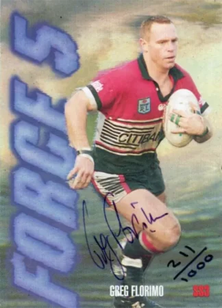 1995 Dynamic Series 1 Force 5 Signature - SS3 Greg Florimo North Sydney Bears
