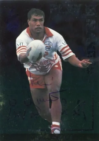 1995 Dynamic Series 2 Playmakers Signature - P3 John Simon Illawarra Steelers