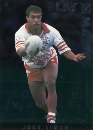 1995 Dynamic Series 2 Unsigned Playmakers - P3 John Simon Illawarra Steelers