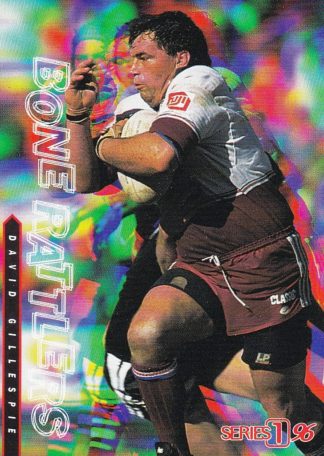 1996 Dynamic Series 1 Bone Rattlers - BR02 David Gillespie Manly Sea Eagles