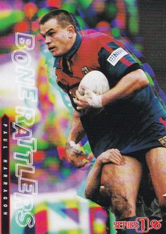 1996 Dynamic Series 1 Bone Rattlers - BR04 Paul Harragon Newcastle Knights