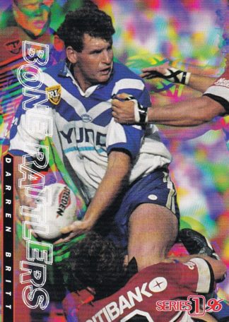 1996 Dynamic Series 1 Bone Rattlers - BR12 Darren Britt Canterbury Bulldogs