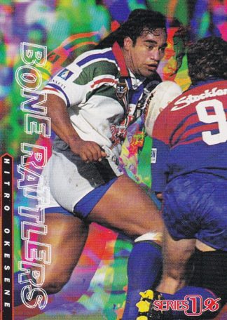 1996 Dynamic Series 1 Bone Rattlers - BR18 Hitro Okesene Auckland Warriors