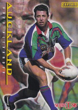 1996 Dynamic Series 1 Captains Card - C01 Greg Alexander Auckland Warriors