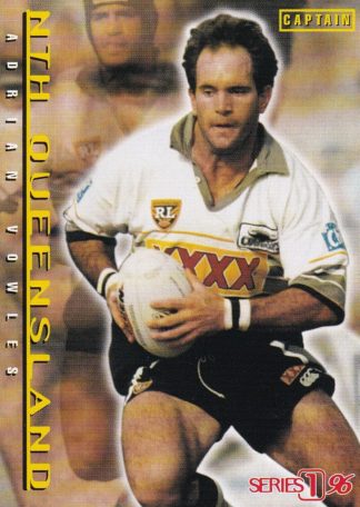 1996 Dynamic Series 1 Captains Card - C10 Adrian Vowels North Qld Cowboys