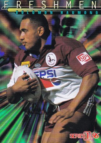 1996 Dynamic Series 1 Freshmen - F04 Solomon Haumono Manly Sea Eagles