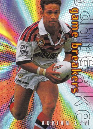 1996 Dynamic Series 1 Game Breakers - GB03 Adrian Lam Sydney Roosters