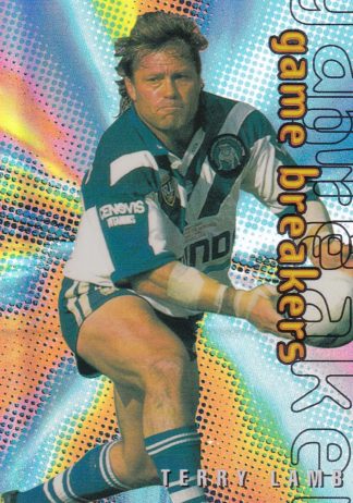 1996 Dynamic Series 1 Game Breakers - GB10 Terry Lamb Canterbury Bulldogs