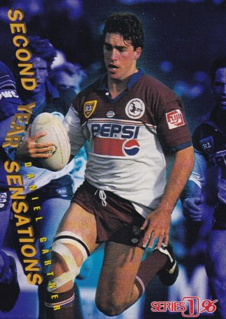 1996 Dynamic Series 1 Second Year Sensations - SY04 Daniel Gartner Manly Sea Eagles