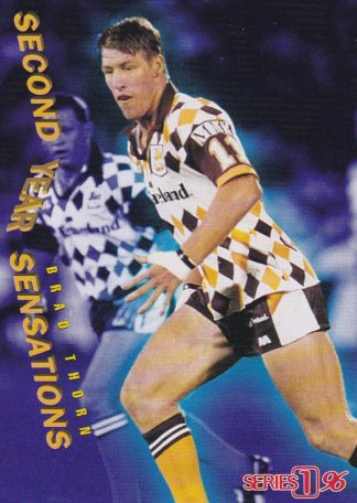 1996 Dynamic Series 1 Second Year Sensations - SY14 Brad Thorn Brisbane Broncos