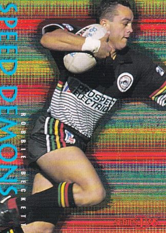 1996 Dynamic Series 1 Speed Demons - SD11 Robbie Beckett Penrith Panthers