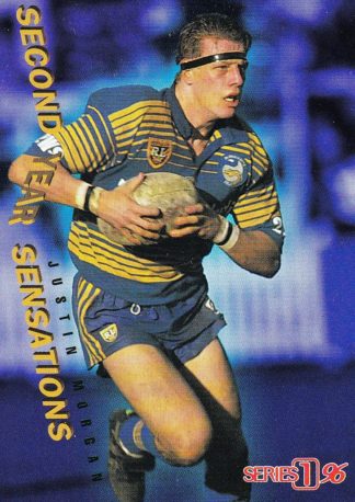 1996 Dynamic Series 1 Second Year Sensations - SY01 Justin Morgan Parramatta Eels
