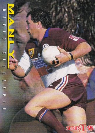 1996 Dynamic Series 1 Common Card - Base 019 David Gillespie Manly Sea Eagles